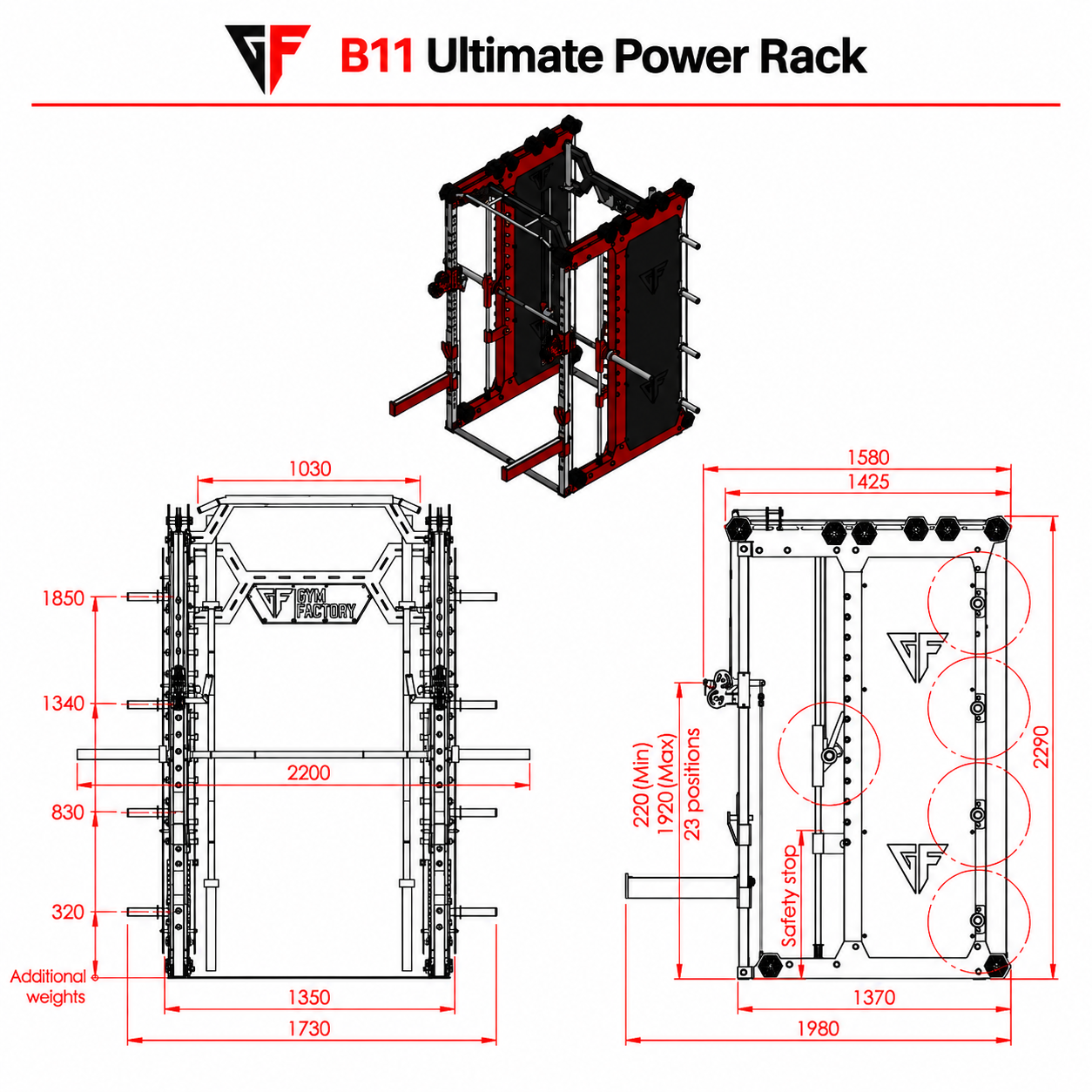 B11-Ultimate-Power-Rack-Dimensions B11-Ultimate-Power-Rack-Dimensions