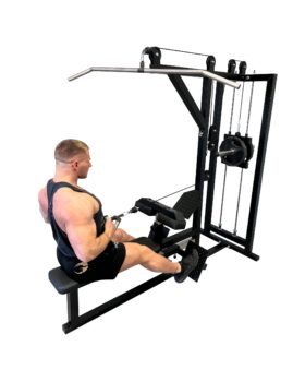 Lat-Pulldown-Seated-Row-Machine-Plate-Loaded