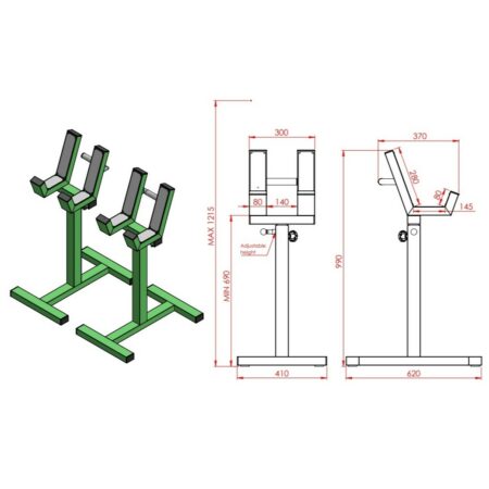 support-dhalteres-reglable