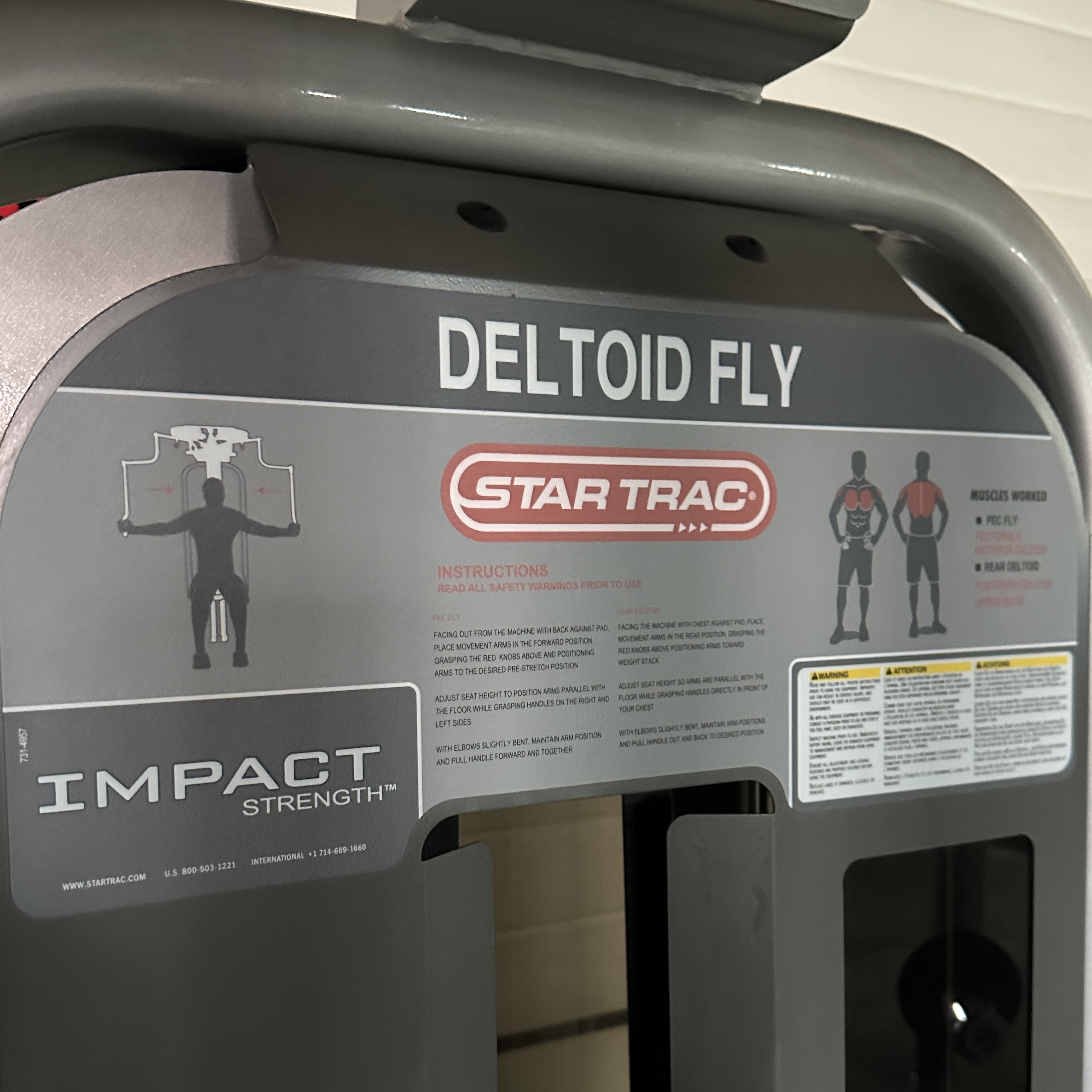 Star Trac Impact Deltoid Fly - 2.2 Star Trac Impact Deltoid Fly - 2.2
